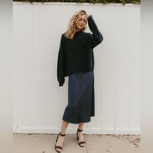 RARE Jenni Kayne Cashmere Hoodie Navy XS